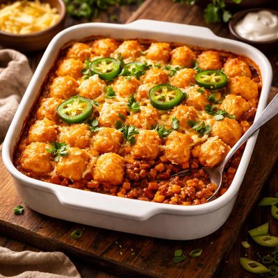 Image of Chili Tater Tot Casserole