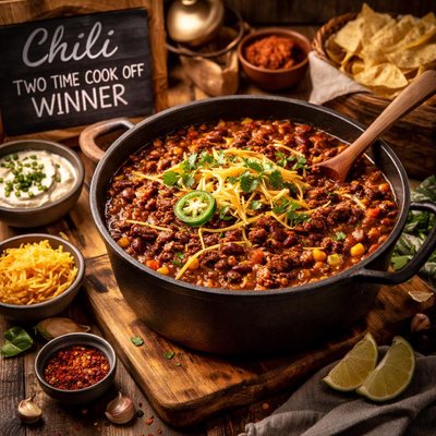 Image of Chili Two Time Cook Off Winner