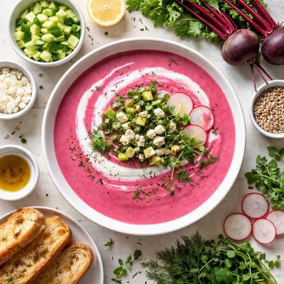 Image of Chilled Cream of Beet Soup