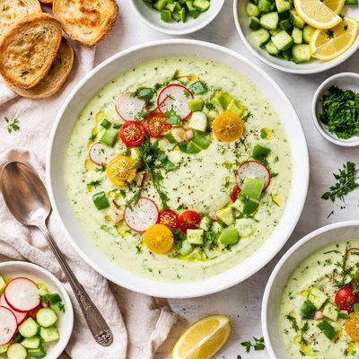 Image of Chilled Cream of Cucumber Soup