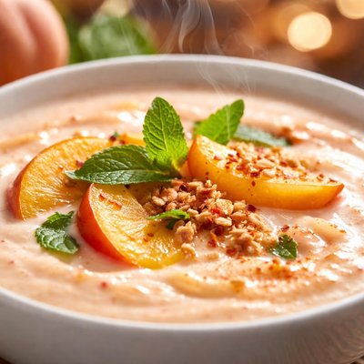 Image of Chilled Creamy Peach Yogurt Soup