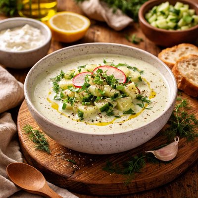 Image of Chilled Cucumber and Yogurt Soup