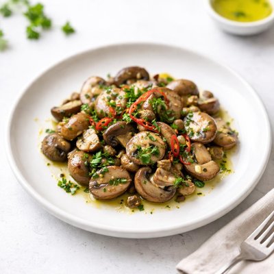 Image of Chilled Italian Style Mushrooms Very Simple Very Delicious