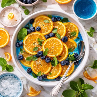 Image of Chilled Oranges with Curacao