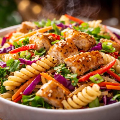 Image of Chilled Oriental Chicken Pasta Salad