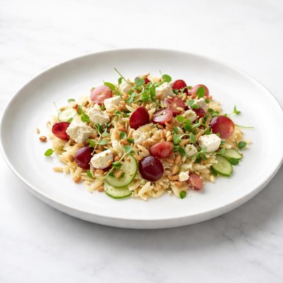 Image of Chilled Orzo with Grapes