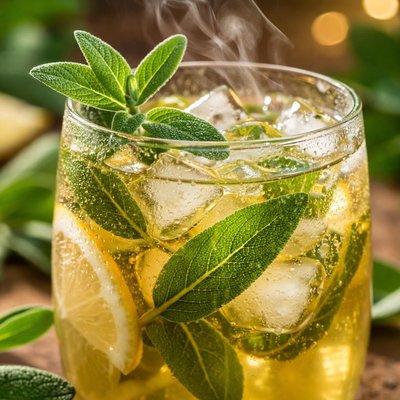 Image of Chilled Sage Herb Tea