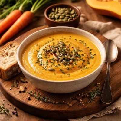 Image of Chilled Squash and Carrot Soup