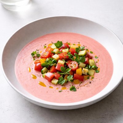Image of Chilled Tomato and Yogurt Soup