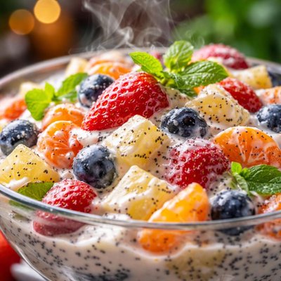 Image of Chilled Tutti Frutti Poppy Seed Salad