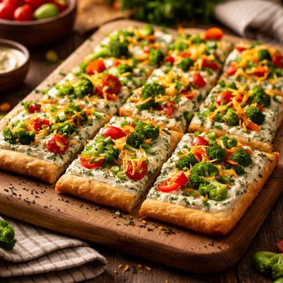 Image of Chilled Vegetable Pizza Appetizer
