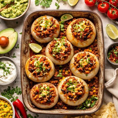 Image of Chilli Baked Stuffed Onions
