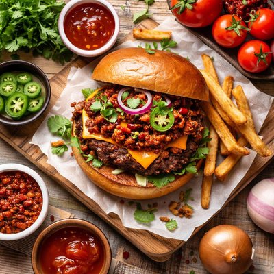 Image of Chilli Beef Burger