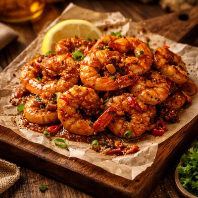 Image of Chilli Honey and Garlic Prawns