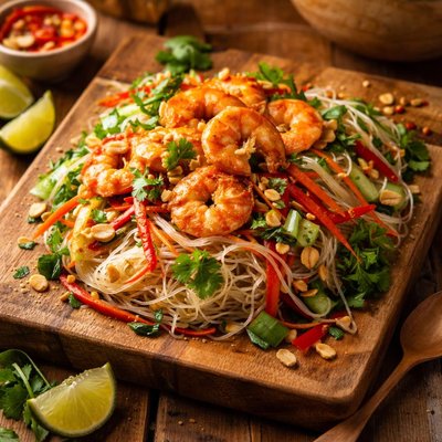 Image of Chilli Prawn and Bean Thread Noodle Salad