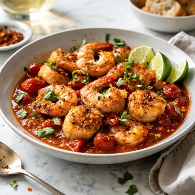Image of Chilli Tomato Prawns and Scallops