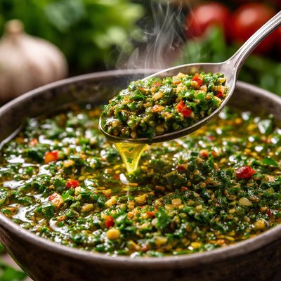 Image of Chimichurri Argentinean Parsley and Garlic Sauce