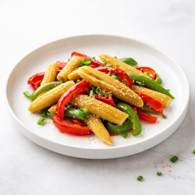Image of Chinese Baby Corn and Peppers