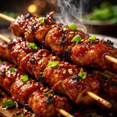 Image of Chinese Bbq Chicken Skewers
