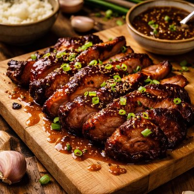 Image of Chinese Bbq Pork with Garlic Sauce