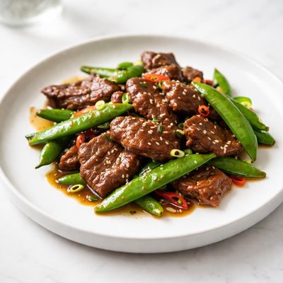 Image of Chinese Beef and Pea Pods