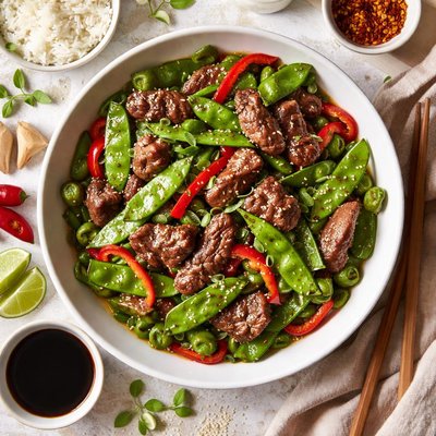 Image of Chinese Beef Pea Pods