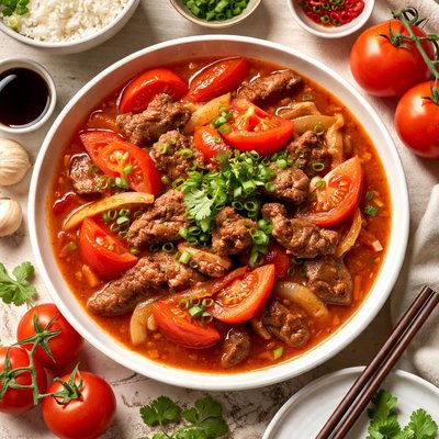 Image of Chinese Beef with Tomatoes