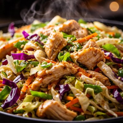 Image of Chinese Chicken and Cabbage Coleslaw