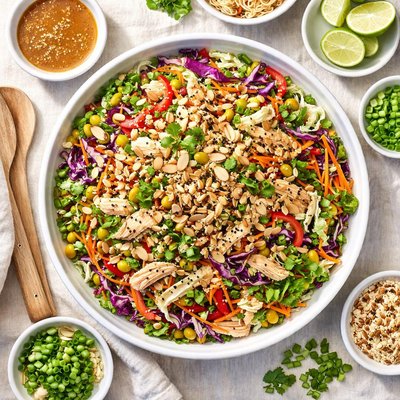 Image of Chinese Chicken Coleslaw Salad