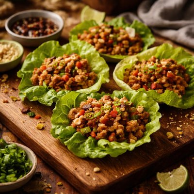 Image of Chinese Chicken Lettuce Cups