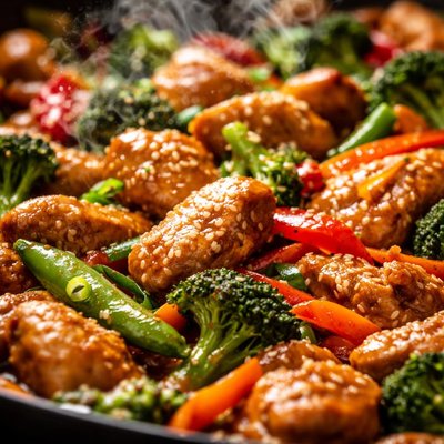 Image of Chinese Chicken Oven Stir Fry