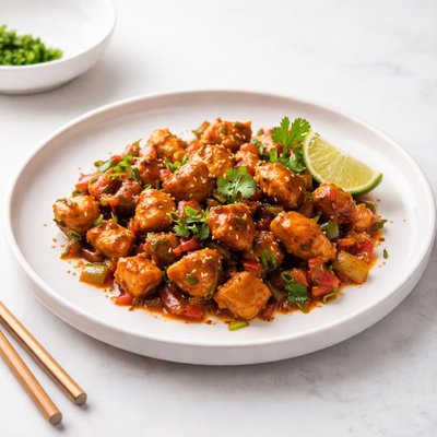 Image of Chinese Chicken with an Indian Touch