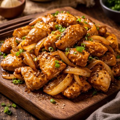 Image of Chinese Chicken with Sweet Onions