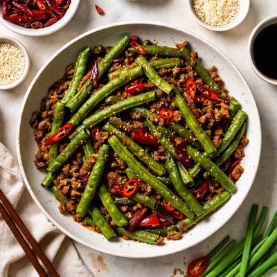 Image of Chinese Dry Sauteed String Beans