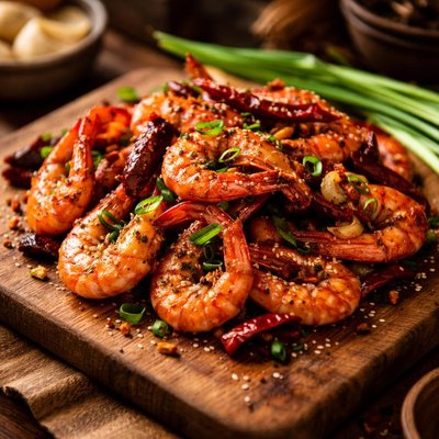 Image of Chinese Hot Pepper Shrimp