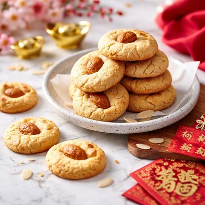Image of Chinese New Year Almond Cookies
