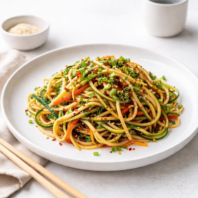 Image of Chinese Noodles Zucchini