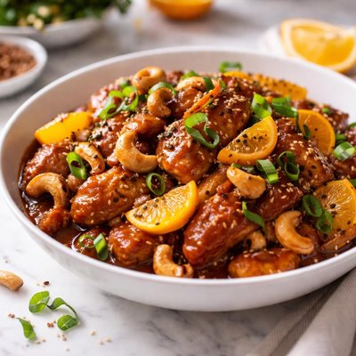 Image of Chinese Orange Barbecue Cashew Chicken