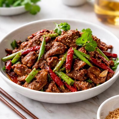 Image of Chinese Stir Fried Lamb with Chilli
