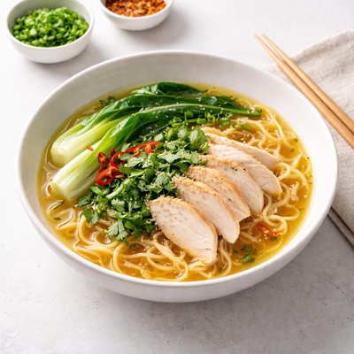 Image of Chinese Style Chicken Noodle Soup