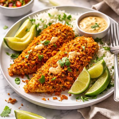 Image of Chipotle and Dorito Crusted Tilapia