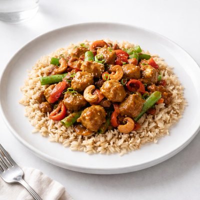 Image of Chipotle Cashew Chicken with Brown Rice