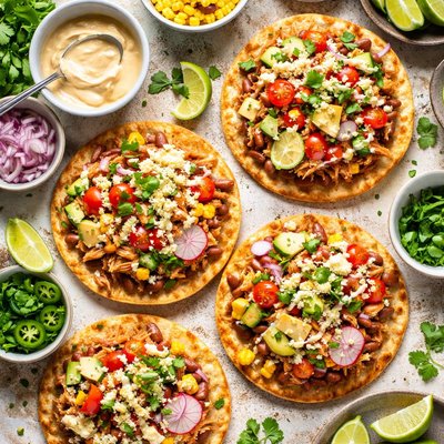 Image of Chipotle Chicken Tostadas
