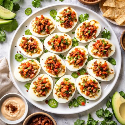 Image of Chipotle Chile Stuffed Eggs