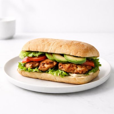 Image of Chipotle Grilled Chicken with Avocado Sandwich Low Fat