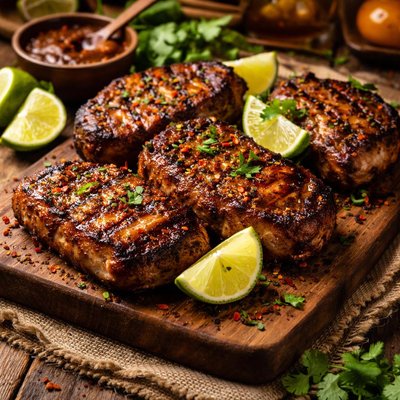 Image of Chipotle Lime Marinated Grilled Pork Chops or Tenderloin