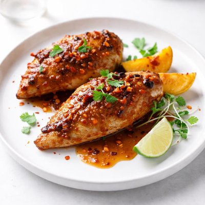 Image of Chipotle Peach Glazed Chicken
