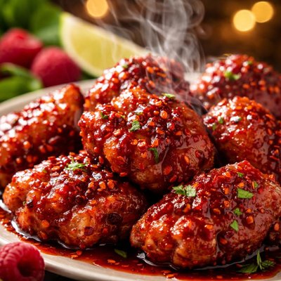 Image of Chipotle Raspberry Boneless Chicken Wings