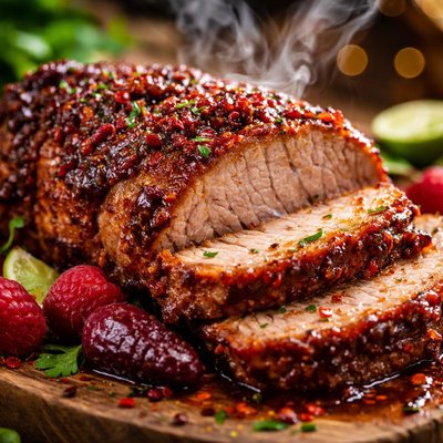 Image of Chipotle Raspberry Pork Roast