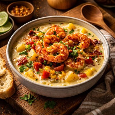 Image of Chipotle Shrimp and Corn Chowder